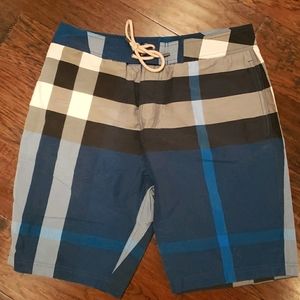 Burberry Brit drawstring check swim shorts